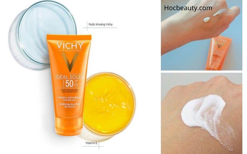 Vichy Ideal Soleil Spf 50 Pa+++ Mattifying Face Fluid Dry Touch