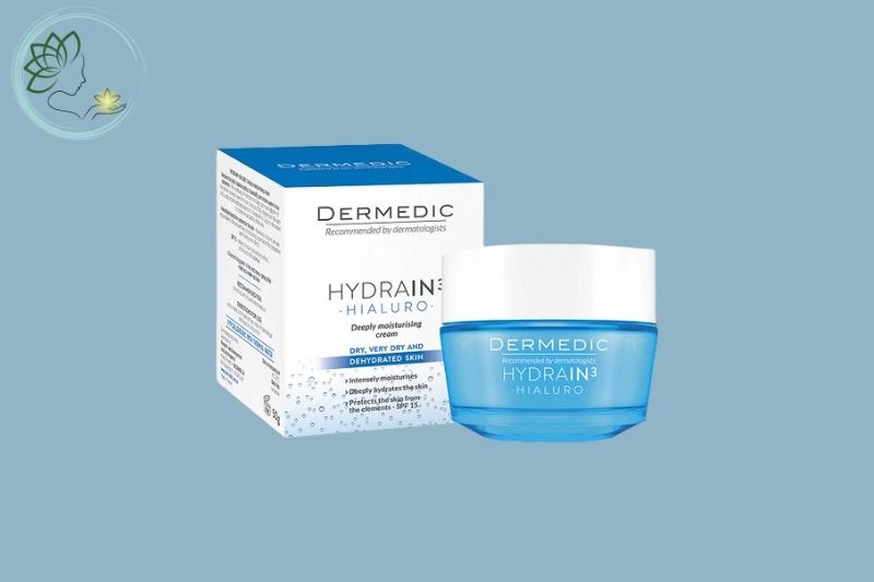 Dermedic Hydrain3 Hialuro Deeply Moisturizing Cream SPF15 - Kem chống nắng dưỡng ẩm