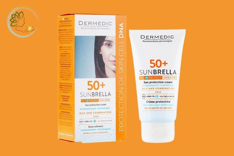 Dermedic Sunbrella Sun Protection Cream Oily and Combination Skin SPF 50+ - Kem chống nắng cho da dầu và hỗn hợp