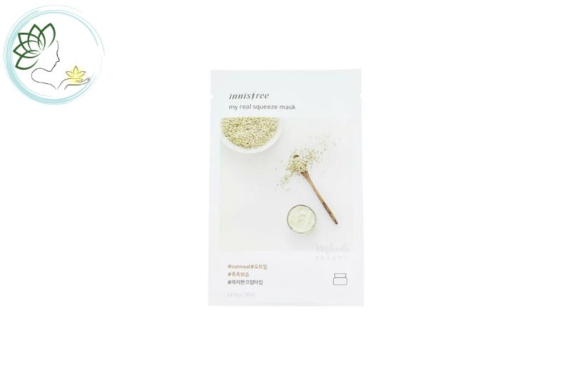 Innisfree My Real Squeeze Mask Oatmeal – Yến mạchInnisfree My Real Squeeze Mask Oatmeal – Yến mạch