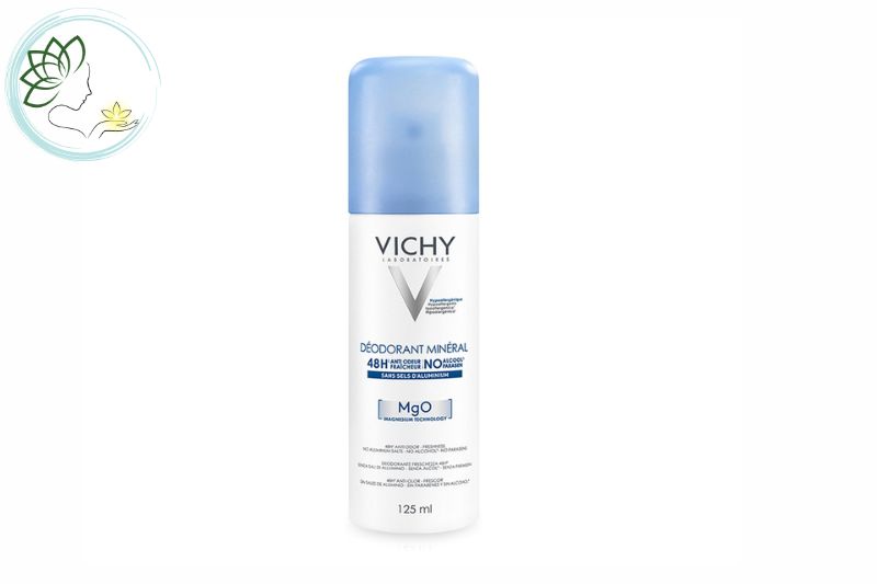 Xịt Khử Mùi Và Khô Thoáng Vùng Da Dưới Cánh Tay Vichy Deodorant Mineral 48H