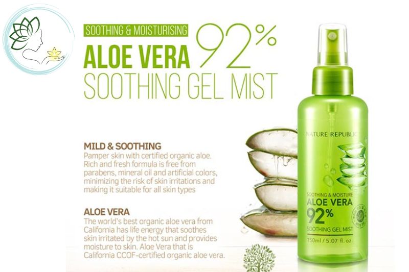 Xịt khoáng Nature Republic Soothing & Moisture Aloe Vera 92% Soothing Gel Mist