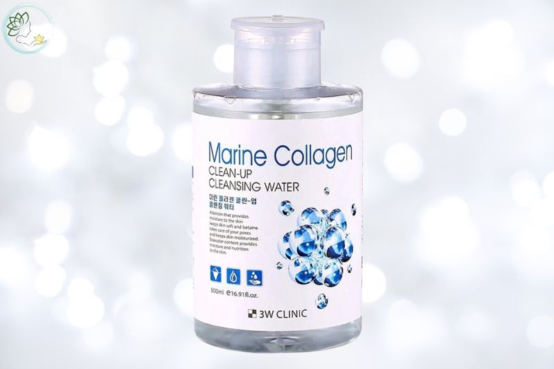 Nước Tẩy Trang Collagen Biển 3w Clinic Marine Collagen Clean-Up Cleansing Water 500ml